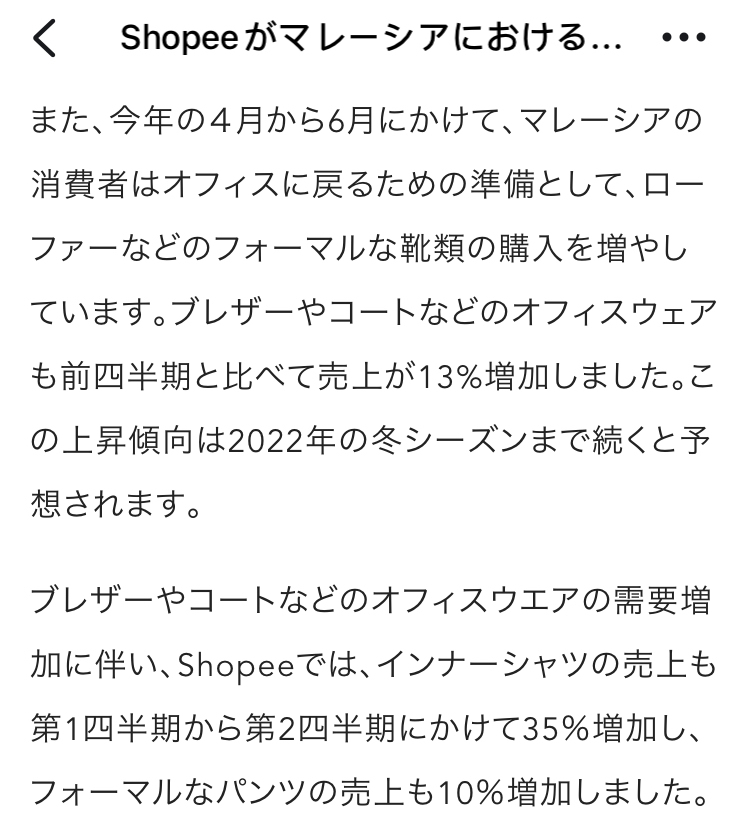 Shopee日本站公布马来西亚时尚类购物趋势