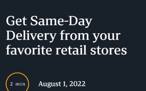 Get Same-Day Delivery from your favorite retail stores