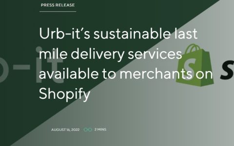 Shopify与法国物流商Urb-it合作完成最后一英里物品交付