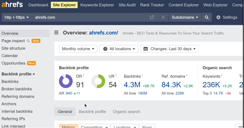 Ahrefs-SEO分析工具注册及使用教程