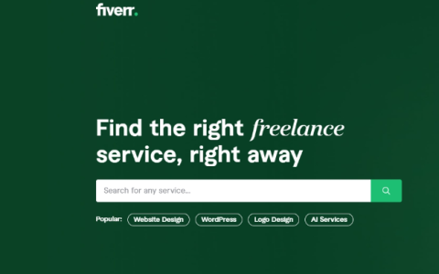 Fiverr-自由职业者兼职服务平台