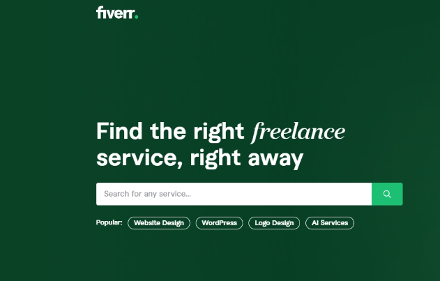 Fiverr-自由职业者兼职服务平台