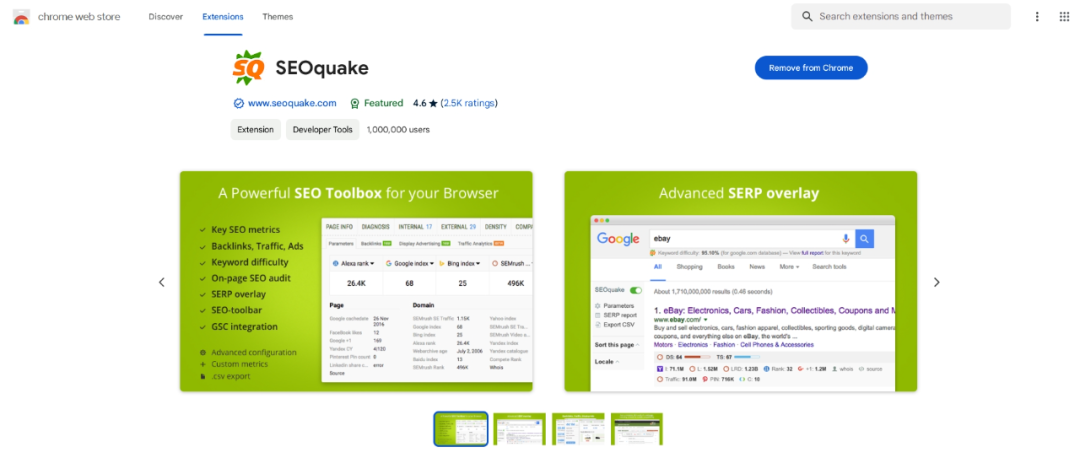 SEOquake-SEO分析工具