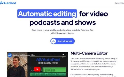AutoPod-自动剪辑AI工具