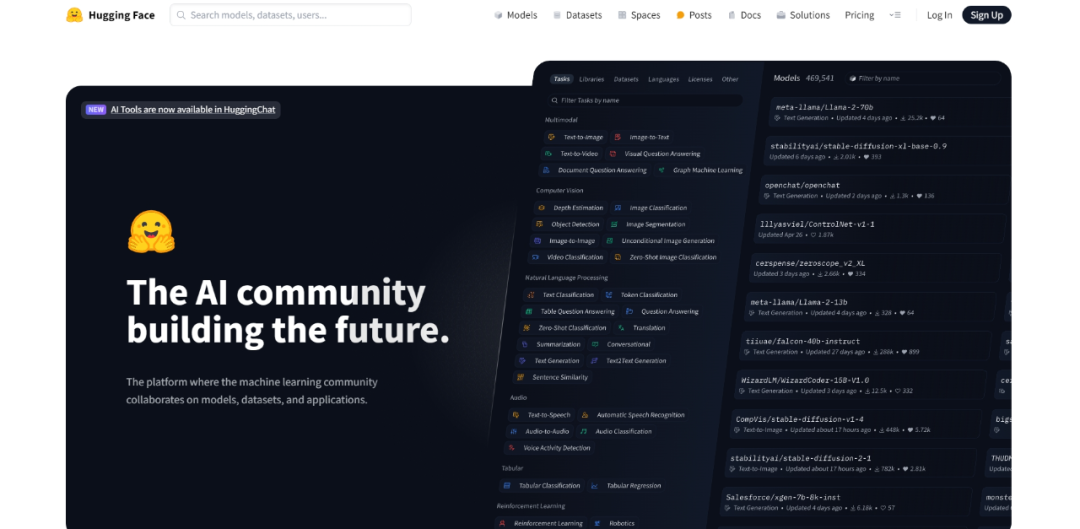 Hugging Face- AI机器学习工具