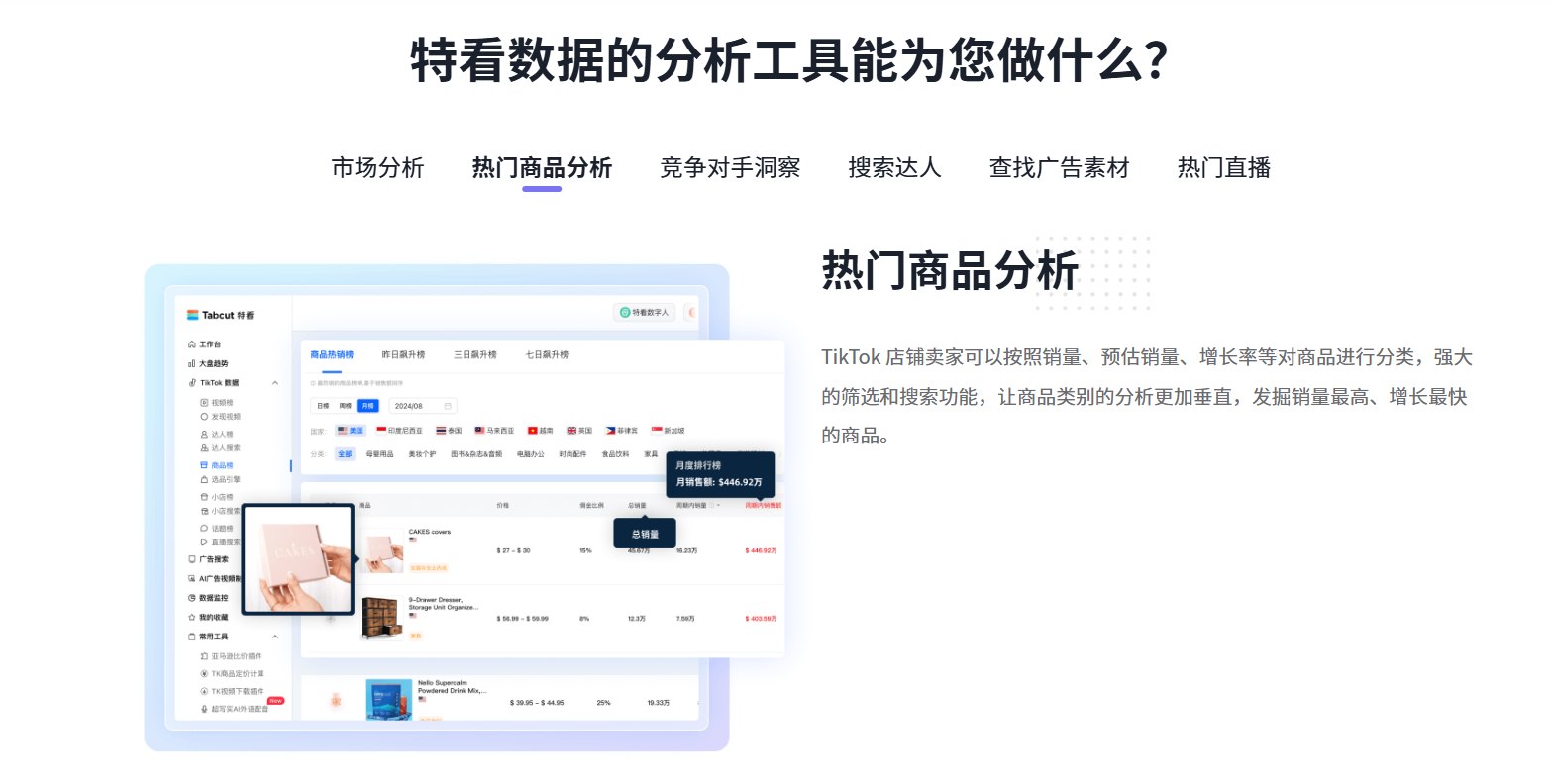 Tabcut特看-TikTok数据分析工具