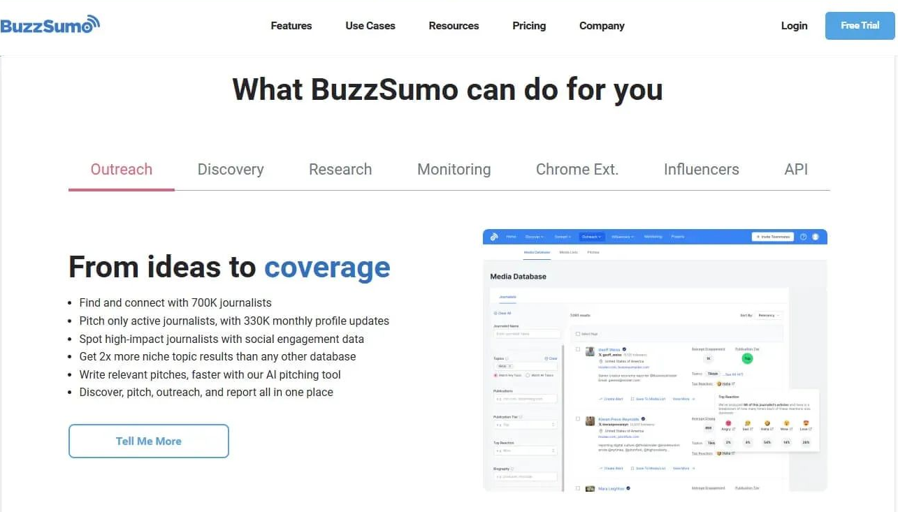 BuzzSumo-海外内容营销工具