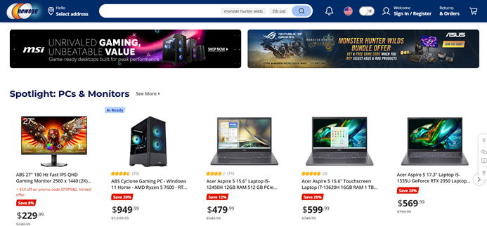 Newegg-北美第二大3C电商平台